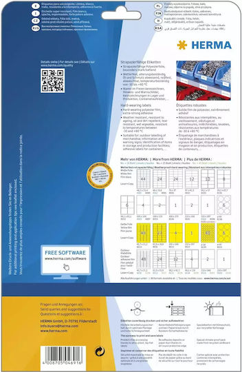 Herma 600 Self-Adhesive Rectangular A4 Labels 66x33.8mm