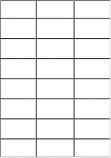Sorex 2400 Self-Adhesive Rectangular A4 Labels 70x37mm