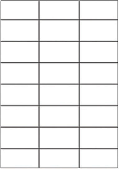 Sorex 2400 Self-Adhesive Rectangular A4 Labels 70x37mm