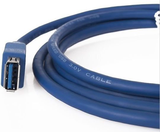 VCOM 1.8m USB 3.0 Cable A-Male to Blue