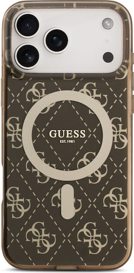 Guess Iml 4g Background Magsafe Back Cover Σιλικόνης Καφέ (iPhone 17 Pro)