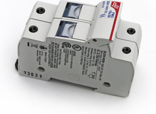 Adeleq Unterbrechungsschalter elektrische Schalttafel 2P 32A 10x38mm 88-913220