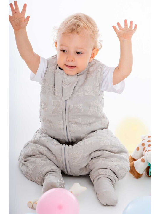 Baby Bliss Autumn Sleeping Bag with Feet Grey