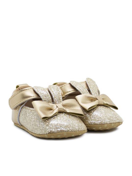 Childrenland Βρεφικά Sneakers Αγκαλιάς Χρυσά