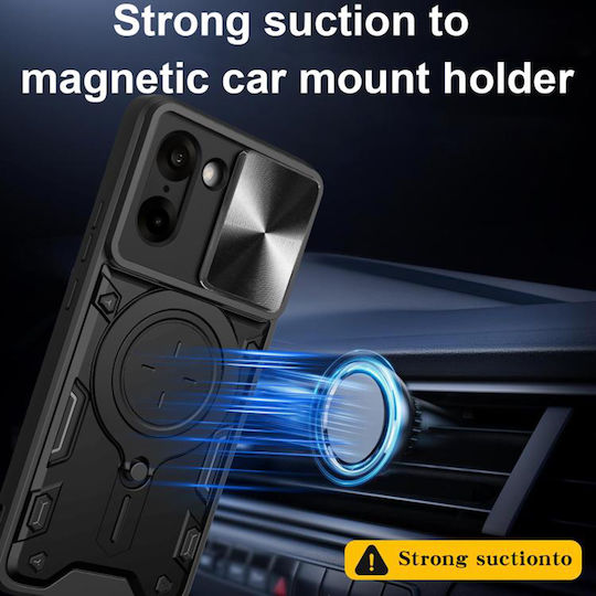 Techsuit Camguard Pro Umschlag Rückseite Silikon Schwarz (OnePlus Nord CE5)