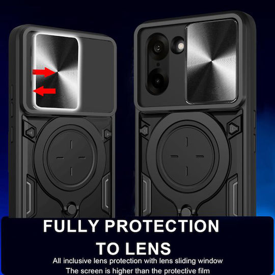 Techsuit Camguard Pro Umschlag Rückseite Silikon Schwarz (OnePlus Nord CE5)