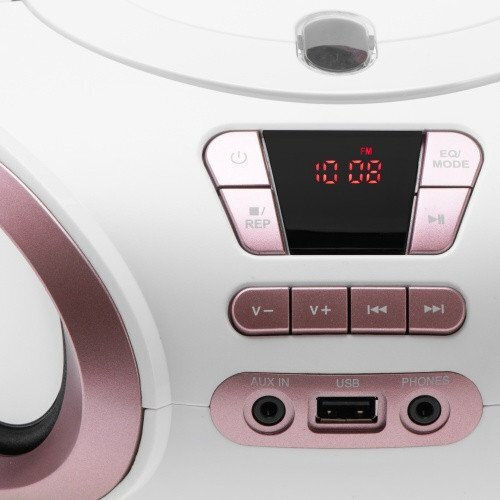 Adler Φορητό Ηχοσύστημα με Ραδιόφωνο / USB / CD σε Λευκό Χρώμα