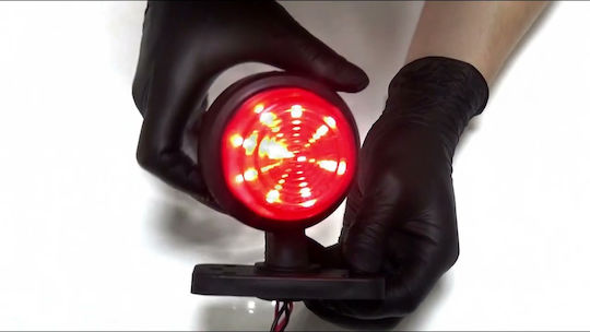 Led Side Marker Light Omega Type Tinted Crystal 12v24v White-Red Was Type Rotating