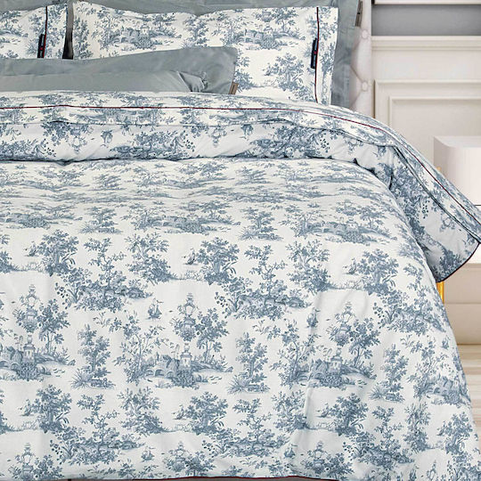 Greenwich Polo Club Duvet Cover Set Cotton Queen with 2 Pillowcases 220x240 Essential Grey