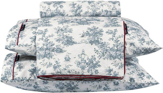 Greenwich Polo Club Duvet Cover Set Cotton Queen with 2 Pillowcases 220x240 Essential Grey