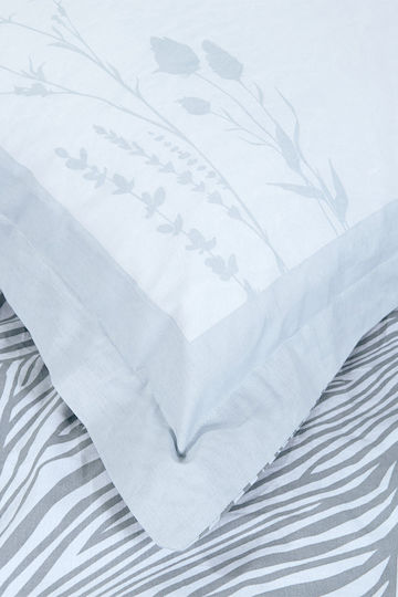 Nima Duvet Cover Set Cotton Queen with 2 Pillowcases 220x240 Mocca Grey