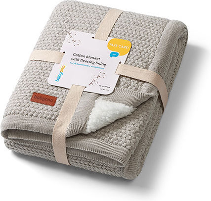Babyono Decke Wickeltücher für Kinderzimmer Baumwolle Gray 75x100cm