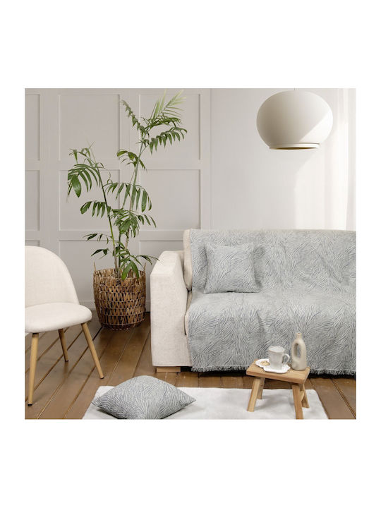 Nima Moca Ριχτάρι Πολυθρόνας Chenille 180x180εκ. Moca Gray