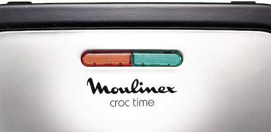 Moulinex Croc Time Sandwichmaker für 2 Sandwiches 700W Inox