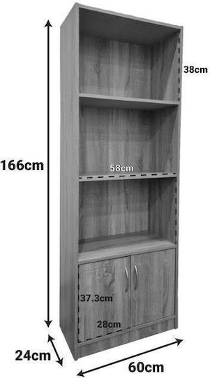 Библиотека Tekaro Sonoma Оттенък 60x29x166см