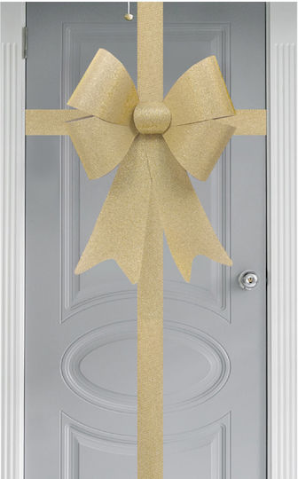 Due esse Christmas Door Bow Gold Glitter 48x9x56cm