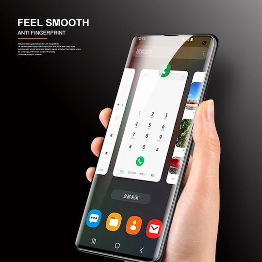 Samsung Galaxy S22 Ultra 5G UV Течност Извит Пълно Лепило Закалено Стъкло Филм