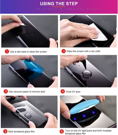 Huawei P60 P60 Pro P60 Art UV Liquid Curved Full Glue Tempered Glass
