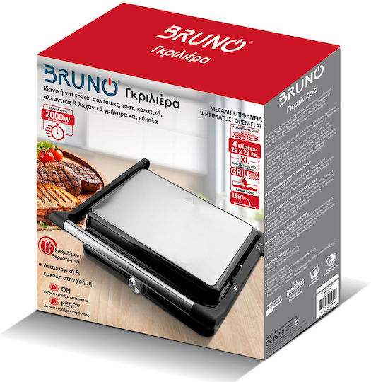 Bruno Sandwichmaker Grill 2000W Inox