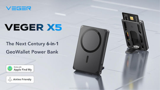 Veger W0582 Съвместим С Apple Find My Черен