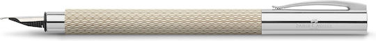 Faber Castell Ambition Opart White Sand 149620 Fountain Pen 4005401496205 Nibs Medium