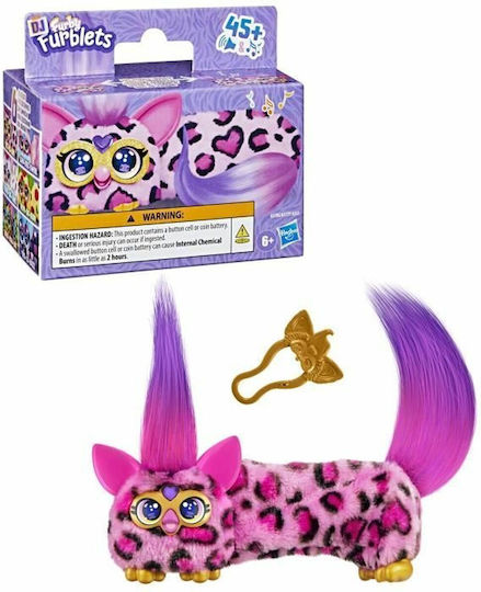 Hasbro Jucărie De Plus Furby DJ Furblets Cu Sunet Kitt-Ee-Luv Pentru 6+ Ani