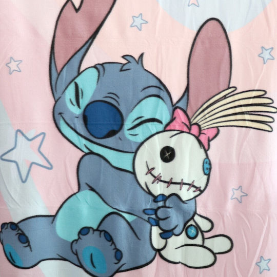Disney Κουβέρτα Fleece Lilo & Stitch Γαλάζιο 150x100εκ.