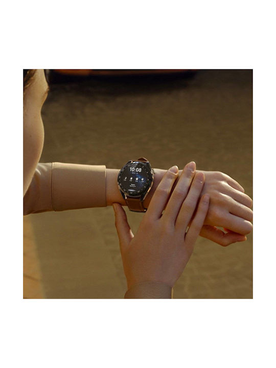 Tech Protect Defense Cover Защита на екрана Силиконов Калъф в Черен цвят за Huawei Watch 3 Pro 48мм
