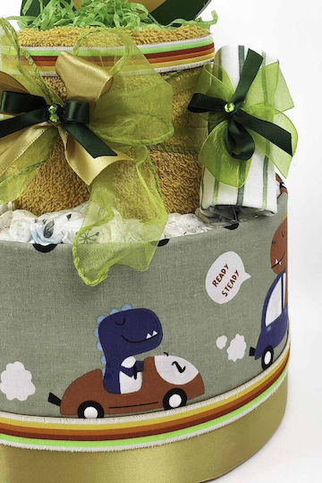 Dama Koupa Handmade Diaper Cake made of Wood for Boy