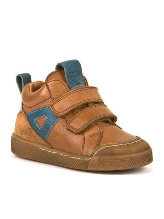 Kids Sneakers High with Scratch Tabac Brown