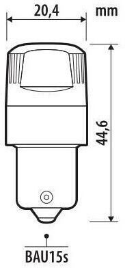 Lampa Λάμπες Αυτοκινήτου & Μοτοσυκλέτας Ultra-Lumen Series PY21W-BAU15s Canbus LED Πορτοκαλί 24V 2τμχ