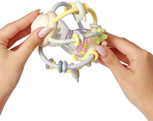Babyono Teething Rattle Silicone for 0 m+