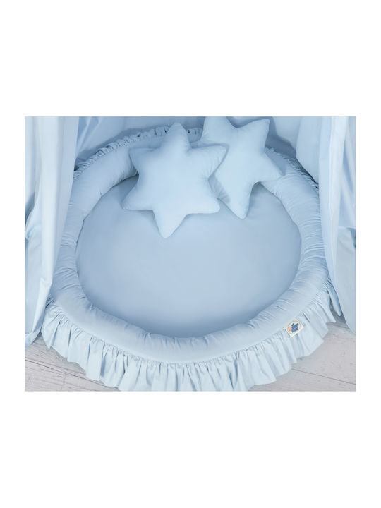 My Sweet Baby Mückennetz Kinderbett aus Tüll Blau