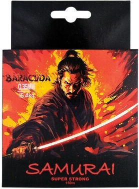 Nylon Monofilament Baracuda Samurai 150 M Black Color