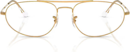 Ray Ban Metal Prescription Eyeglass Frame Gold RX6645 3086