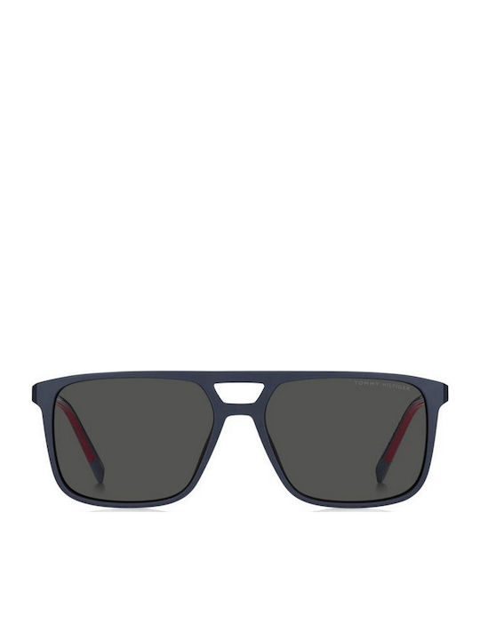 Tommy Hilfiger Men's Sunglasses with Navy Blue Plastic Frame and Gray Lens TH2280/S 8RU/IR