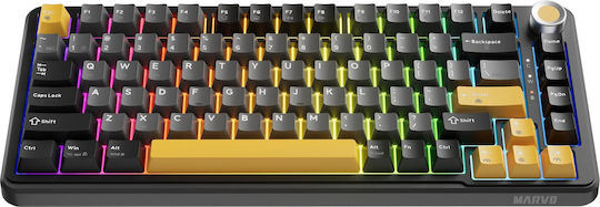 Marvo Titan 75 Ασύρματο Gaming Μηχανικό Πληκτρολόγιο 75% με RGB φωτισμό (Αγγλικό US)