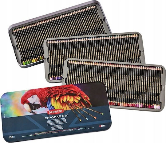 Derwent Chromaflow Farbstift-Set 150Stück Packung von 1 Verpackungen