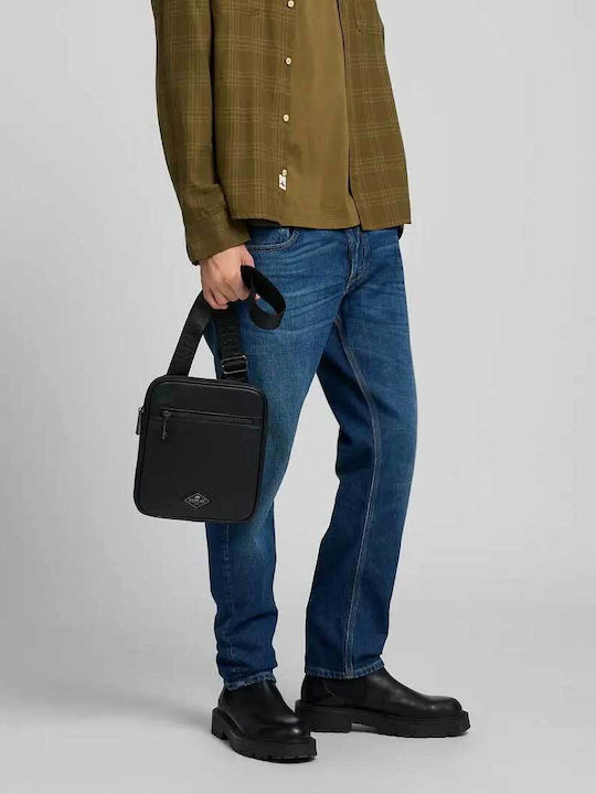 Geantă de Umăr / Tip Crossbody Neagră pentru Bărbați