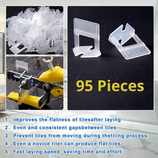 Tile Levelling Spacer 2mm Thickness 95 Pieces