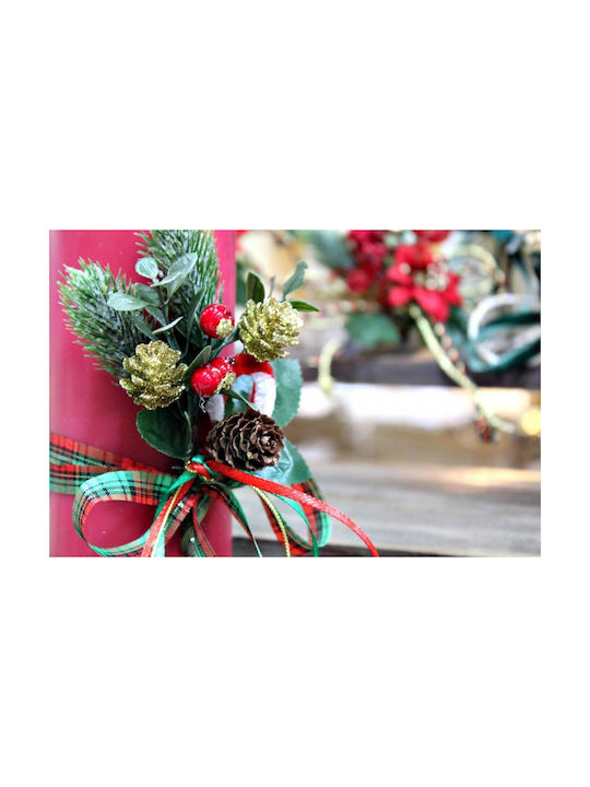 Wrapped Red Aromatic Candle 6.5*15cm 97125