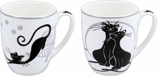 Set 2 Mugs Cat World Carmani