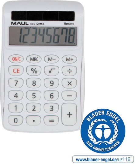 Maul Calculator 8 Digits in White Color 1pcs