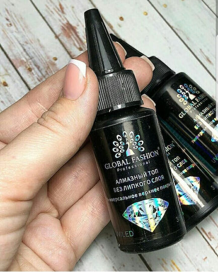 Global Fashion Top Coat / Base Coat για Ημιμόνιμα Βερνίκια 30ml