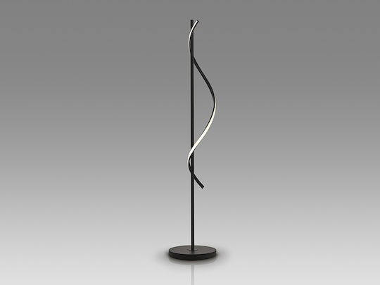 Lampa de podea LED cu Lumină Alb Cald Negru
