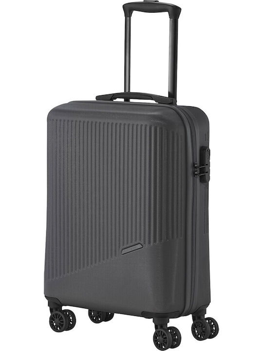Travelite Bali Kabinenreisekoffer Hartschalen Anthracite mit 4 Räder Höhe 55cm 72347-04