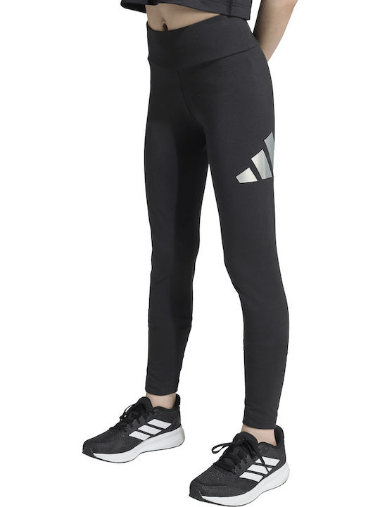 Kinder Leggings Sport Lang Schwarz Glam