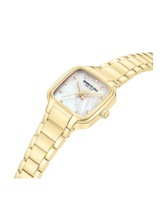 Kenneth Cole Crystals Ρολόι Μπαταρίας με Μεταλλικό Μπρασελέ