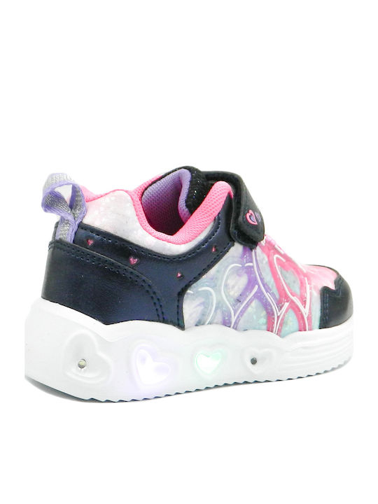 Παιδικά Sneakers με Φωτάκια Μπλε
