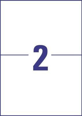 Avery Small Adhesive Labels in White Color 210x148mm